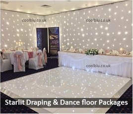 Holiday Inn | Starlit Draping | LED Dance floors | Wedding Decor | County Durham