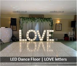 Judges Hotel |  Starlit Dance floor | LOVE letters | Yarm