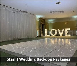 Judges Hotel | Wedding Backdops | Starlit Dance floor | LOVE letters | Yarm