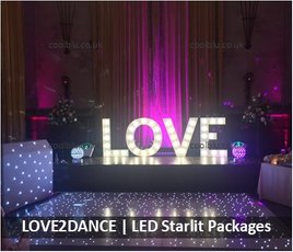 Redworth Hall Hotel | Wedding DJ | LOVE letters | LED Dance floor Packages | County Durham