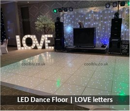 Ramside Hall Hotel | LOVE letters | Starlight Dance floor | Durham